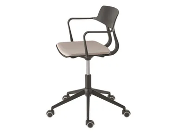 SNAP 1111N - Swivel aluminium office chair with armrests with 5-Spoke base by Et al. - view 2